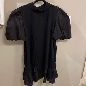 Eloquii T Neck Easy Dress With Flounce NWOT